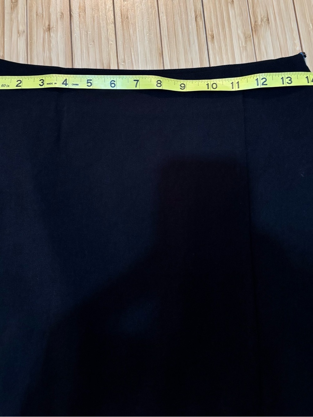 Size S side zip black pencil skirt. - Picture 6 of 8